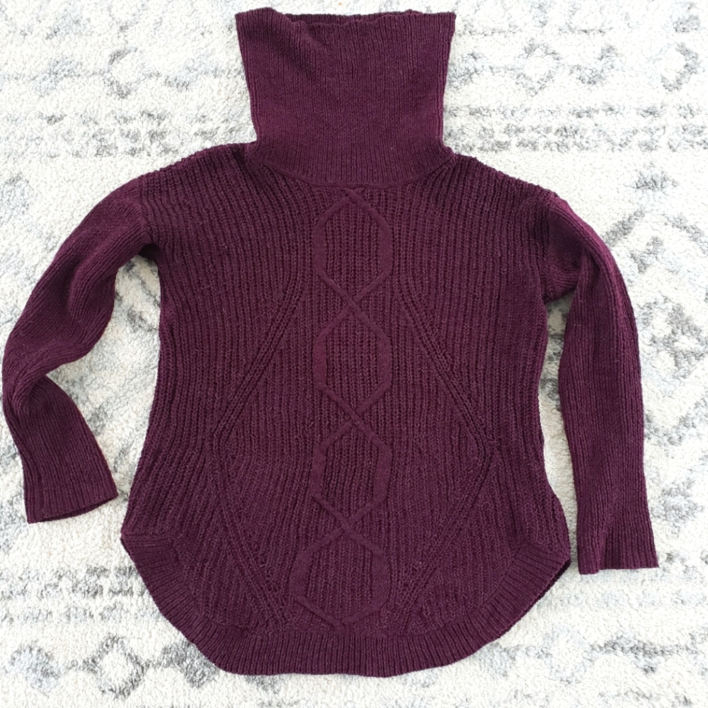 Cowl Neck Chenille Maternity Sweater